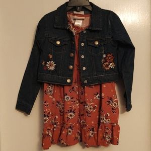 Little Lass dress & jean jacket